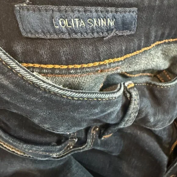 Womens Lucky Brand Lolita Slim Dark Wash Skinny Jeans Size 28 - Picture 6 of 7